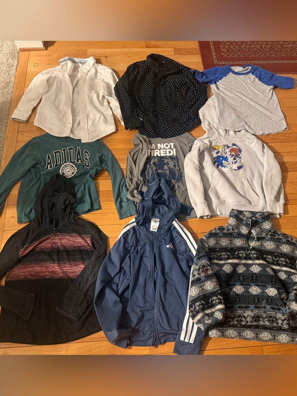 Boys clothing bundle-Kenneth cole, adidas. Gymboree- all fit size 6-7. See video